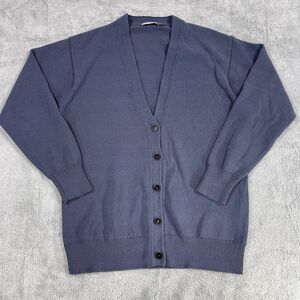 M.M.LaFleur Cardigan Women Medium Blue Merritt Cardigan V-Neck Button Front